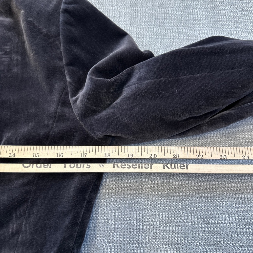 J.Crew Velvet Blazer Jacket Womens 6 Fitted Peplum Style Lined Office Statement - Picture 5 of 7